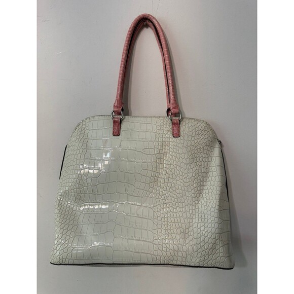 GUESS VEGAN LEATHER LARGE SACHEL/shoulderbag - Picture 2 of 9